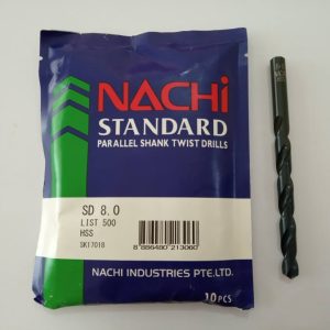 Nachi Mata Bor Besi HSS Ukuran 8.0mm